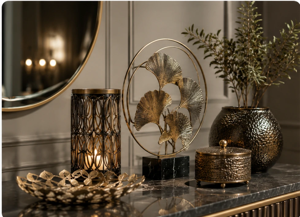 Handcrafted Metal Decor Manufacturing Atelier Moradabad